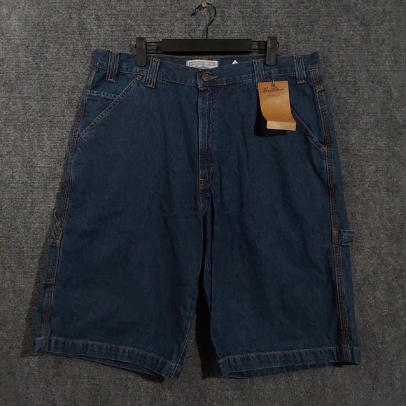 Levi Strauss Signature Other - Levi Strauss Signature Shorts Mens 36x12 Blue Denim Cargo Relaxed Fit Baggy Y2K